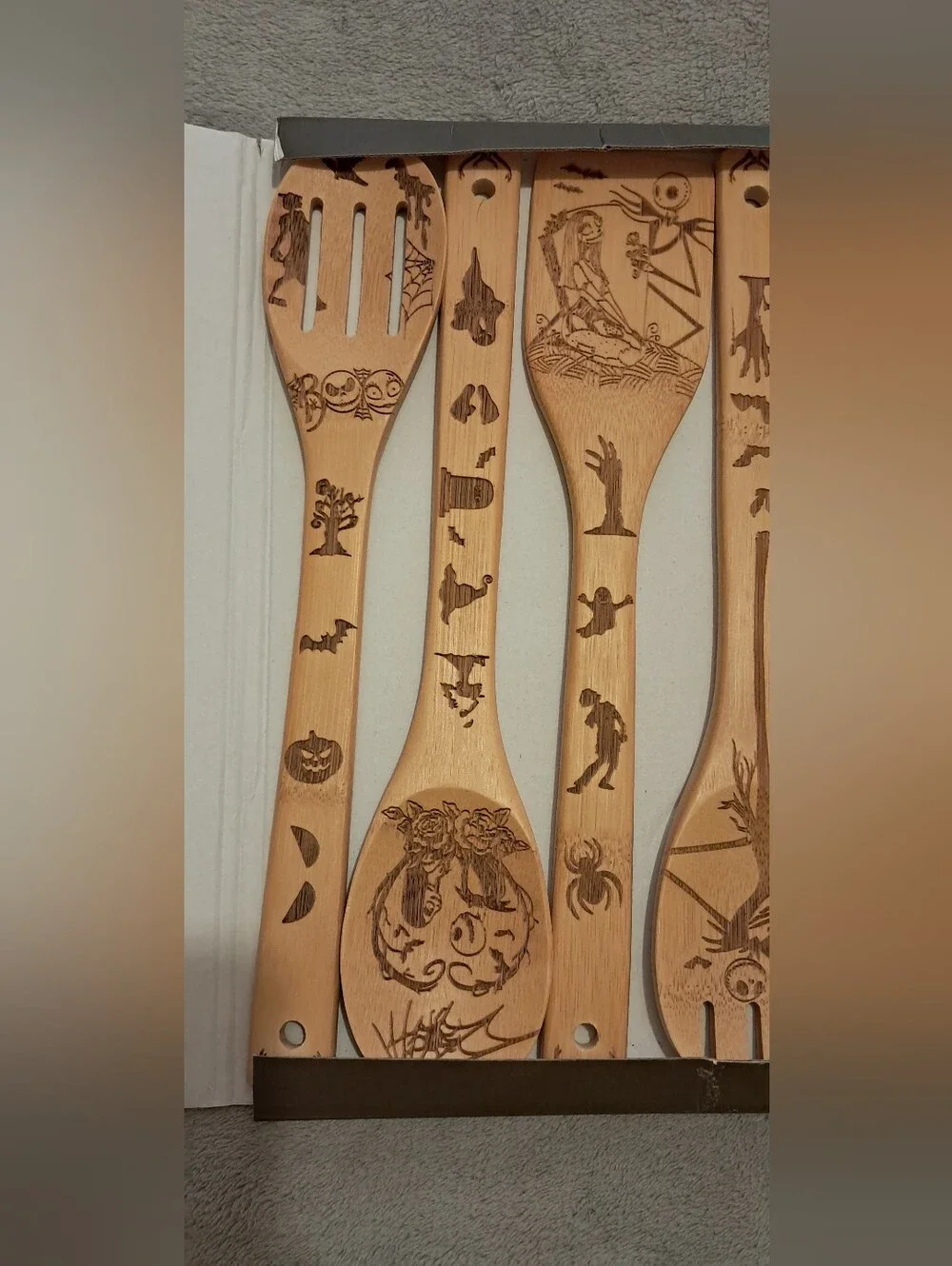 Disney Nightmare Before Christmas Bamboo 6pc Cooking Utensil Set
